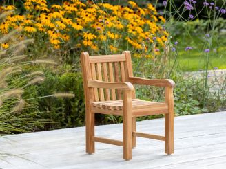 Kinder tuinstoel 35x40x56cm - Natural Teak - Teakhout