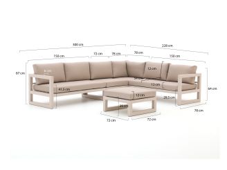 Forza Citerna hoek loungeset 5-delig