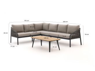Manifesto Copparo hoek loungeset 3-delig