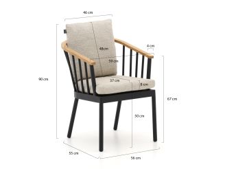Apple Bee Condor 190cm dining tuinset 5-delig