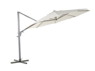 Shadowline Francisco zweefparasol ø330cm - Ecru (incl. Terra Easyfoot) (incl. kruisvoet, excl. tegels) (incl. beschermhoes)