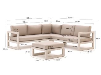 Forza Citerna hoek loungeset 4-delig