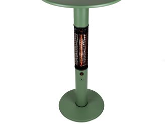 Monti HeatLine Vibe bartafel met terrasverwarmer 1500W ø60cm (h: 110cm) - Green