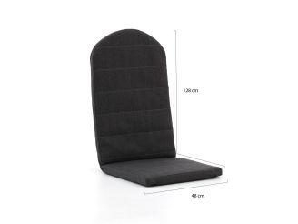 Adirondack kussen t.b.v. bearchair 128x48cm - Dark Grey Melange