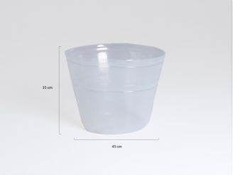 Luca Lifestyle inzethoes ø45cm (h:35cm) - Transparant