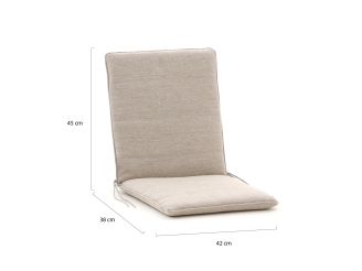 Tuinkussen 83x42cm t.b.v. klapstoel Country/Leeds - Sand Melange