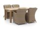 Intenso Milano/ROUGH-S 160cm dining tuinset 5-delig