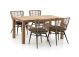 Intenso Asti/ROUGH-S 160cm dining tuinset 5-delig