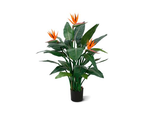 Designplants Strelitzia kunstplant (h:115cm) - Oranje t.b.v. potmaat M