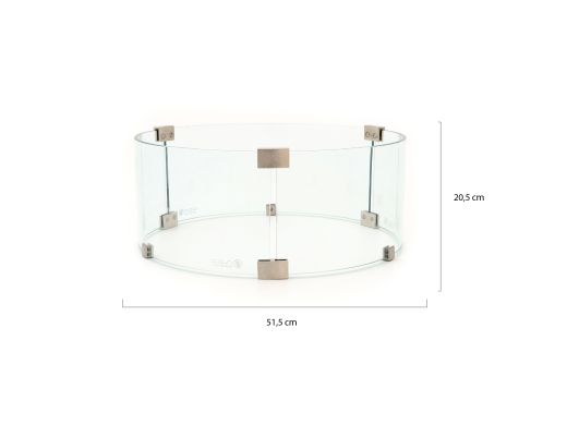 Cosidune lounge vuurtafelset ø 100cm (h: 40cm)/ø 55cm (h: 55cm)