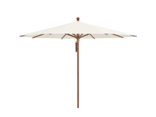 Glatz Piazza parasol ø 300cm - Ecru (158) (excl. voet) (Frame = Teak look)