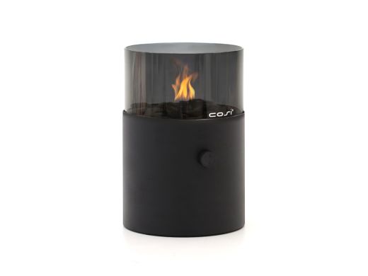 Cosiscoop XL gaslantaarn ø20cm (h:30,5cm) - Black Smoked