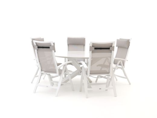 Bellagio Lugo/Lodola ø 150cm dining tuinset 6-delig verstelbaar