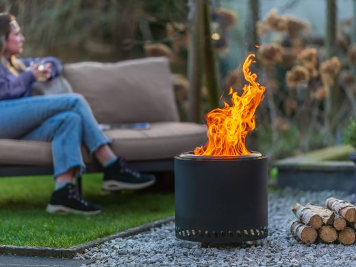 RedFire Volcano pellet vuurhaard L ø38cm - Black