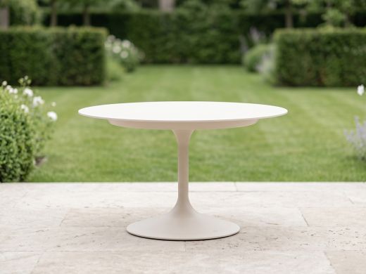 SUNS Nova low dining tuintafel ø 120cm (h: 68cm) - Sintered stone