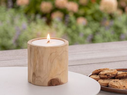 Tierra Outdoor Round High buitenkaars ø 19cm - Teak