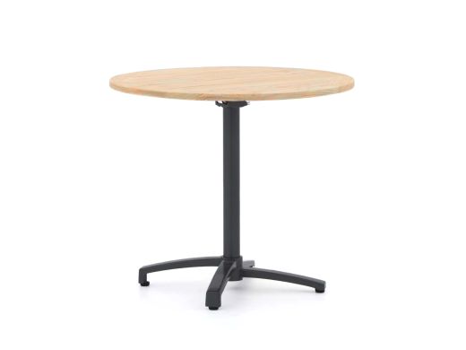 Bellagio Canzo klaptafel ø 85cm (h:75cm) - Teakhout