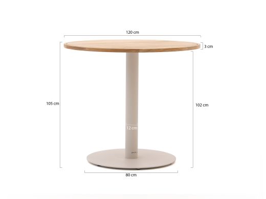 Zavelli Juntos/Cuore ø120cm barset 5-delig