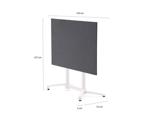 Bellagio Canzo klaptafel 120x70x73cm - Kunststof