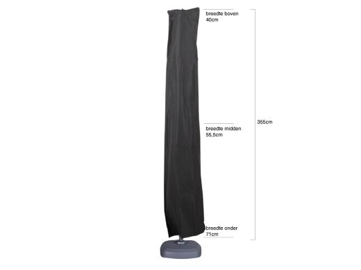 Shadowline Java parasol 400x400cm - Light Taupe (incl. grondanker) (incl. beschermhoes)