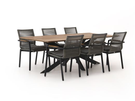 Bellagio Marudo/Furato 220cm dining tuinset 7-delig stapelbaar