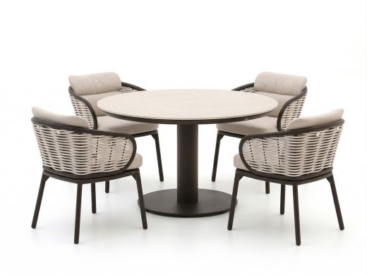 Apple Bee Pine Key/Melville ø 140cm dining tuinset 5-delig