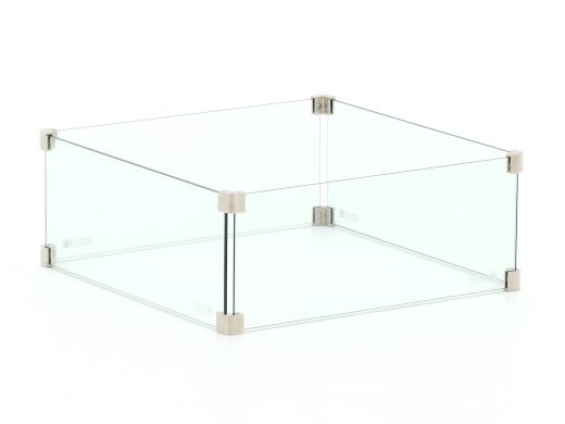 Cosi Square glass set size L - t.b.v. Cosi vuurtafels 100cm en Cosicube 95cm