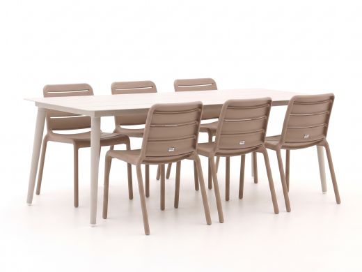 Forza Narni/Sora 220cm dining tuinset 7-delig stapelbaar
