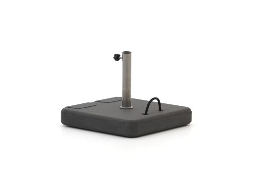Parasolvoet 45kg beton verrijdbaar - Vierkant/Antraciet voor buisdiktes ø25-44mm