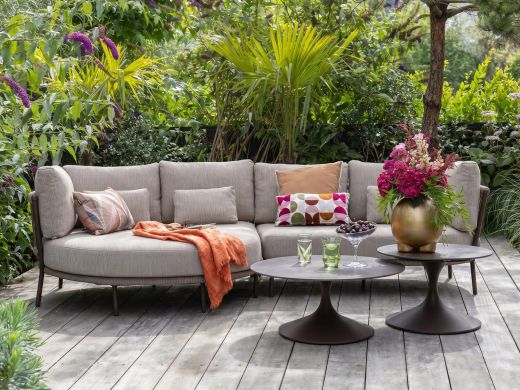 SUNS Bardi/Nova chaise longue loungeset 3-delig rechts 4-zits
