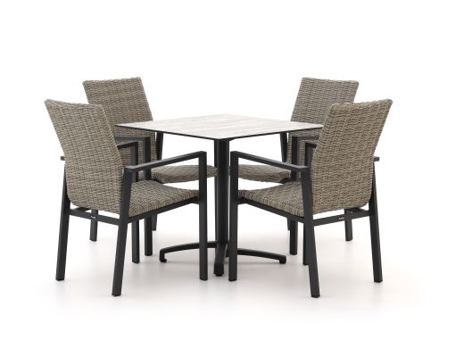 Manifesto Villongo/Canzo 80cm dining tuinset 5-delig stapelbaar inklapbaar