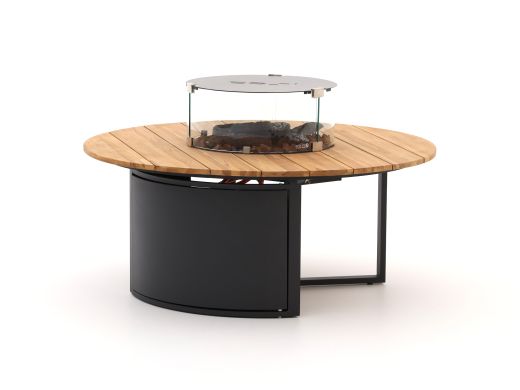 Cosi Coverplate t.b.v. Round glass set size L - Black
