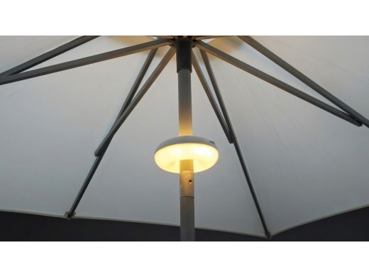 New Garden Lima parasollamp led oplaadbaar dimbaar ø 17,5cm - White