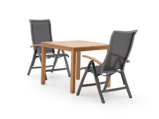 Bellagio Lugo/Liverpool 90cm dining tuinset 3-delig verstelbaar
