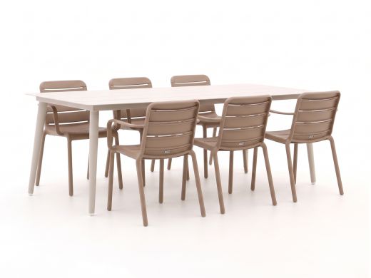 Forza Narni/Sora 220cm dining tuinset 7-delig stapelbaar