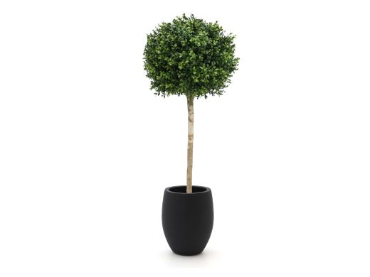 Designplants/Luca Lifestyle Buxus bol kunstboom (h:110cm) met Grigio Tall Balloon bloempot - Groen (UV bestendig) (bloempot = Anthracite)