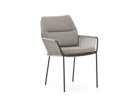 SUNS Punta dining tuinstoel - Grijs - Antraciet - Rope (touw)