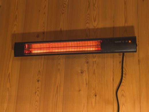 Sunred Dark muur terrasverwarmer 2500 Watt - Black