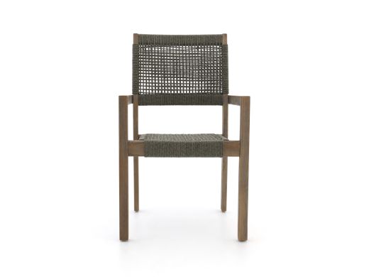 ROUGH Batang Rope dining tuinstoel stapelbaar - Grijs - Antraciet - Rope (touw)