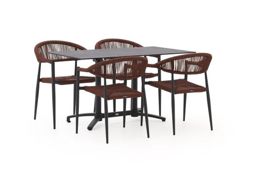Manifesto Belpasso/Canzo 120cm dining tuinset 5-delig stapelbaar