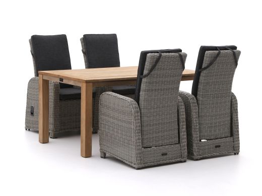 Intenso Umbria/ROUGH-S 160cm dining tuinset 5-delig verstelbaar