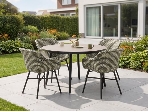 Hartman Delphine/Sophie Studio ø128cm dining tuinset 5-delig