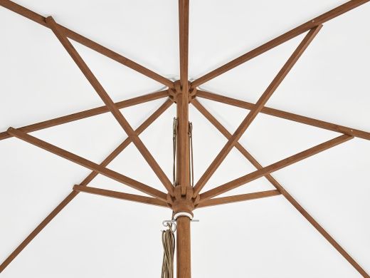 Glatz Piazza parasol ø 250cm - Ecru (158) (excl. voet) (Frame = Teak look)