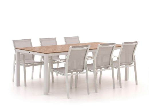 Forza Altea/Fidenza 220cm dining tuinset 7-delig stapelbaar
