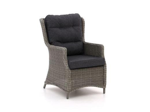 Intenso Milano dining lounge tuinstoel - Grijs - Antraciet - Wicker (vlechtwerk)