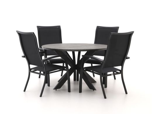 Bellagio Lugo/Fidenza ø 126cm dining tuinset 5-delig stapelbaar