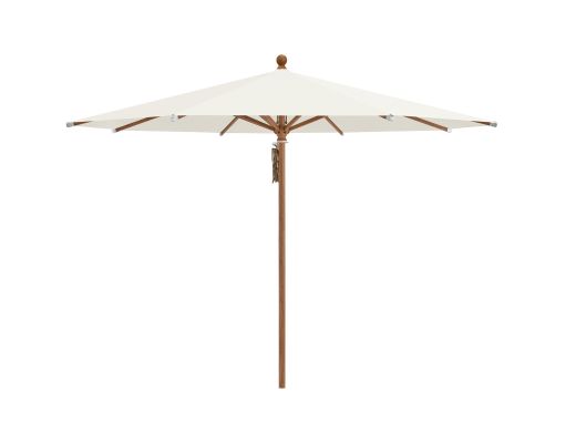 Glatz Piazza parasol ø 250cm - Ecru (158) (excl. voet) (Frame = Teak look)