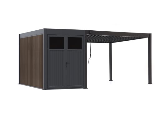 Cedrino Pergola 400x360x255cm incl. Berging 360x200cm