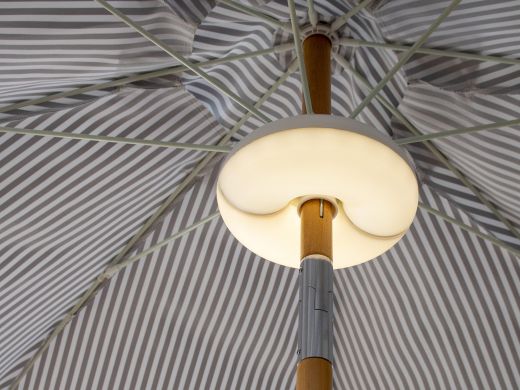 New Garden Lima parasollamp led oplaadbaar dimbaar ø 17,5cm - White