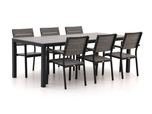 Bellagio Fidenza 220cm dining tuinset 7-delig stapelbaar